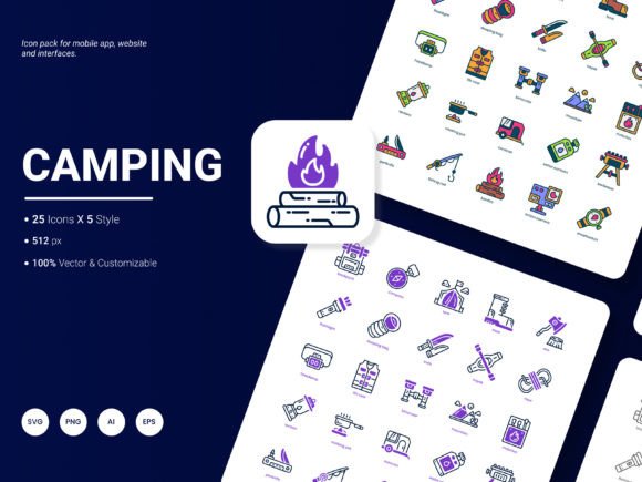 An Essential Camping Icon Collection