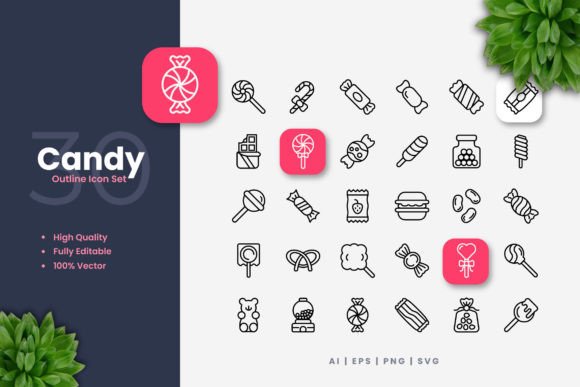 Candy Icons: A Vector Icon Set for Multi-Platform Design