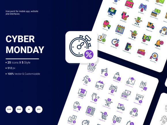 Cyber Monday Icon Pack: A Practical Asset for Digital Projects