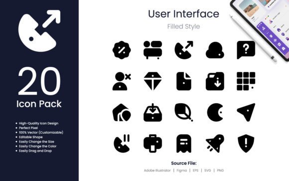 Evaluating the User Interface Icon Pack Filled Style