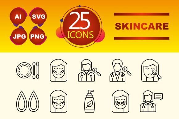Skincare Icons: Visual Tools for Design and Communication