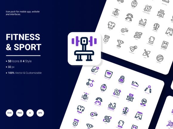 The Ultimate Fitness and Sport Icon Pack: Elevating Your Digital Designs